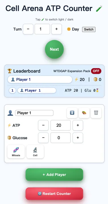 ATP Counter app on iPhone — tracking ATP for players