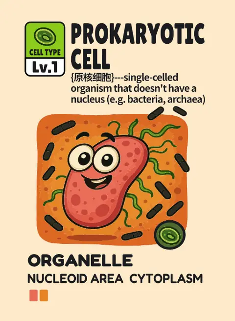 Prokaryotic Cell card